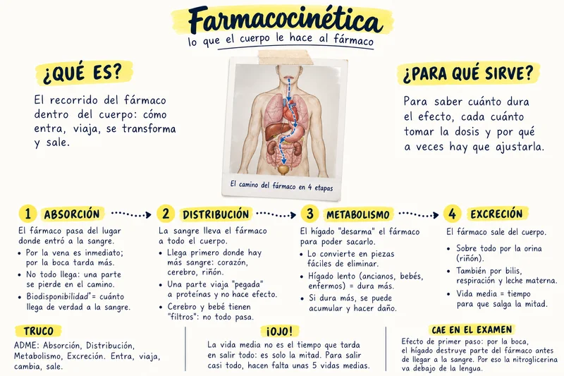 Mapa visual de farmacocinética